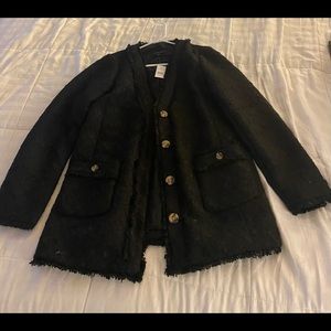 Ann Taylor FRINGE TWEED CARDIGAN JACKET - NWT